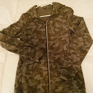 Lululemon camo zip hoodie.
